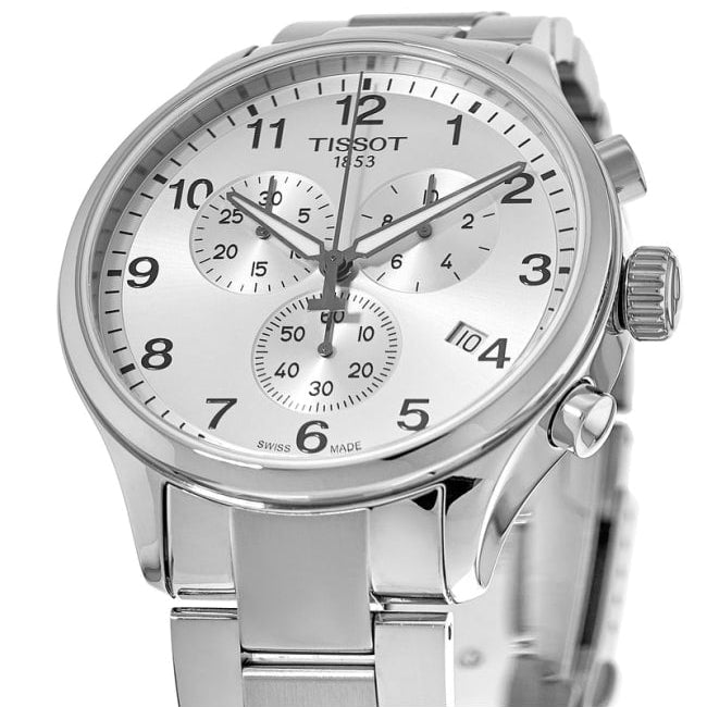Tissot Chrono XL Classic Silver Dial Silver Steel Strap Watch For Men - T116.617.11.037.00 Buy Now By Tissot