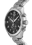 Tissot T Classic Chrono XL Black Dial Silver Steel Strap Watch For Men - T116.617.11.057.01 Buy Now By Tissot