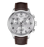 Tissot T Sport Chrono XL Classic Silver Dial Brown Leather Strap Watch For Men - T116.617.16.037.00 Buy Now By Tissot