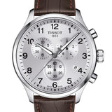 Tissot Chrono XL Silver Dial Brown Leather Strap Watch For Men - T116.617.16.037.00 Buy Now By Tissot