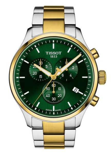 Tissot T Sport Chrono XL Classic Green Dial Two Tone Steel Strap Watch for Men - T116.617.22.091.00 Buy Now By Tissot