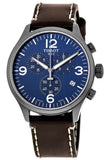 Tissot Chrono XL Blue Dial Brown Leather Strap Watch For Men - T116.617.36.047.00 Buy Now By Tissot