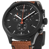 Tissot Chrono XL NBA Special Edition Black Dial Brown Leather Strap Watch for Men - T116.617.36.051.12 Buy Now By Tissot
