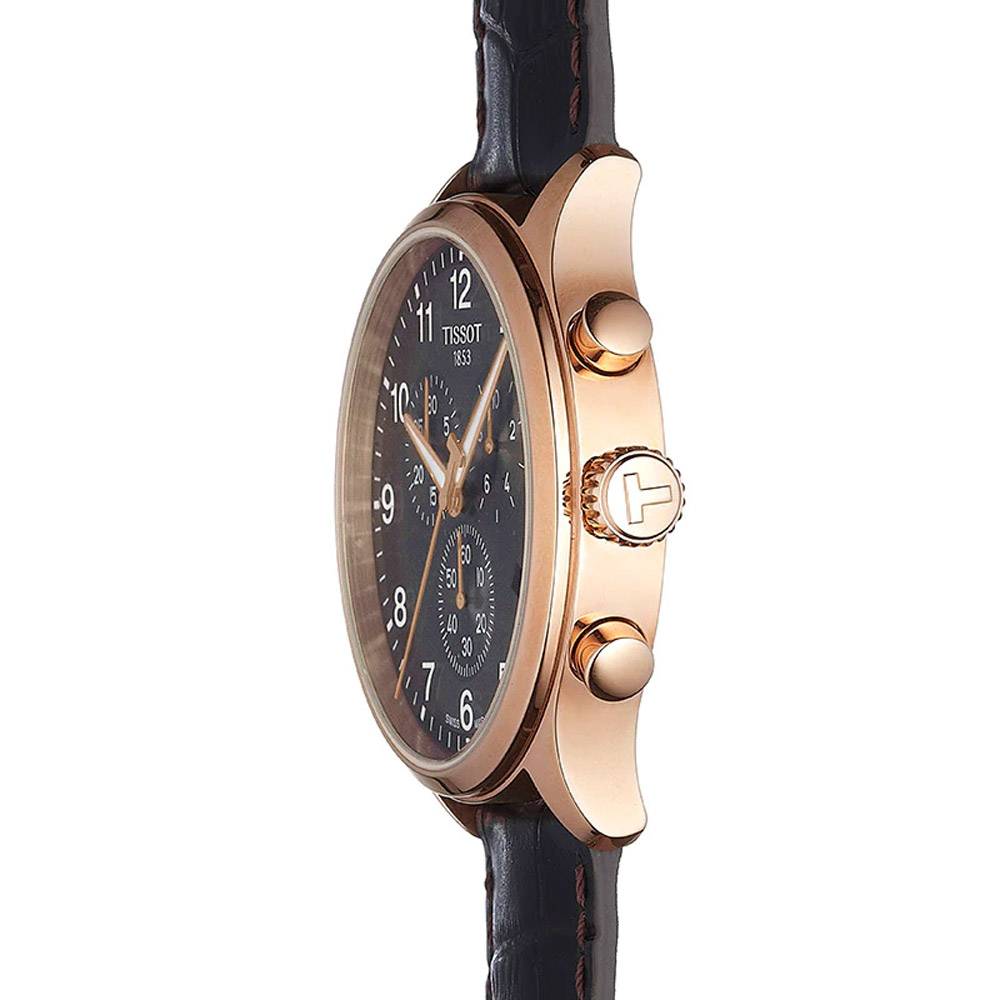 Tissot T Sport Chrono XL Classic Brown Dial Brown Leather Strap Watch For Men - T116.617.36.057.01 Buy Now By Tissot