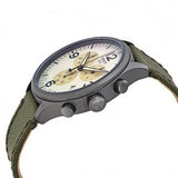 Tissot T Sport Chrono XL Beige Dial Khakhi Green Nylon Strap Watch for Men - T116.617.33.267.00 Buy Now By Tissot