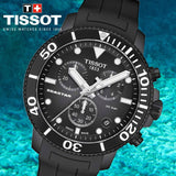 Tissot Seastar 1000 Chronograph Black Dial Black Rubber Strap Watch For Men - T120.417.37.051.02 Buy Now By Tissot