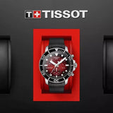 Tissot Seastar 1000 Chronograph Red Dial Black Rubber Strap Watch For Men - T120.417.17.421.00 Buy Now By Tissot