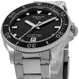 Tissot Seastar 1000 Lady Black Dial Silver Steel Strap Watch for Women - T120.210.11.051.00 Buy Now By Tissot