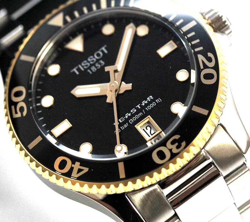 Tissot Seastar 1000 Black Dial Silver Steel Strap Watch For Men - T120.210.21.051.00 Buy Now By Tissot