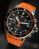 Tissot Seastar 1000 Chronograph Black Dial Orange Rubber Strap Watch For Men - T120.417.17.051.01 Buy Now By Tissot