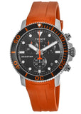 Tissot Seastar 1000 Chronograph Black Dial Orange Rubber Strap Watch For Men - T120.417.17.051.01 Buy Now By Tissot