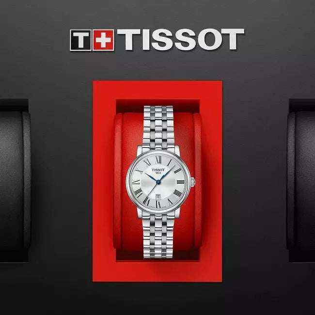 Tissot Carson Premium Lady Silver Dial Silver Steel Strap Watch For Women - T122.210.11.033.00 Buy Now By Tissot