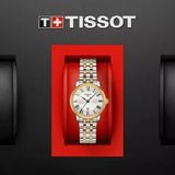 Tissot T Classic Carson Lady Premium Silver Dial Two Tone Steel Strap Watch For Women - T122.210.22.033.00 Buy Now By Tissot