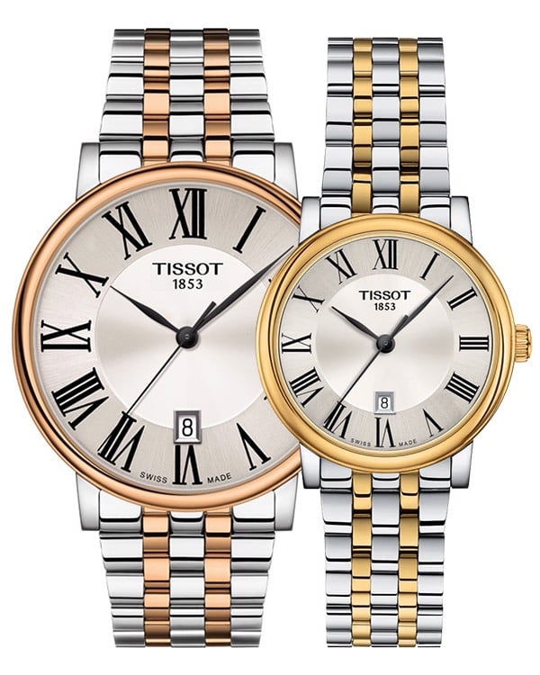 Tissot T Classic Carson Lady Premium Silver Dial Two Tone Steel Strap Watch For Women - T122.210.22.033.00 Buy Now By Tissot