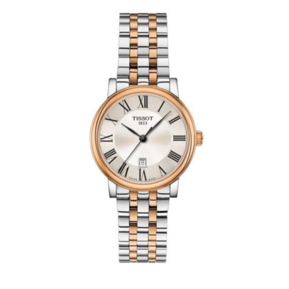 Tissot Carson Premium Lady Silver Dial Two Tone Steel Strap Watch For Women - T122.210.22.033.01 Buy Now By Tissot