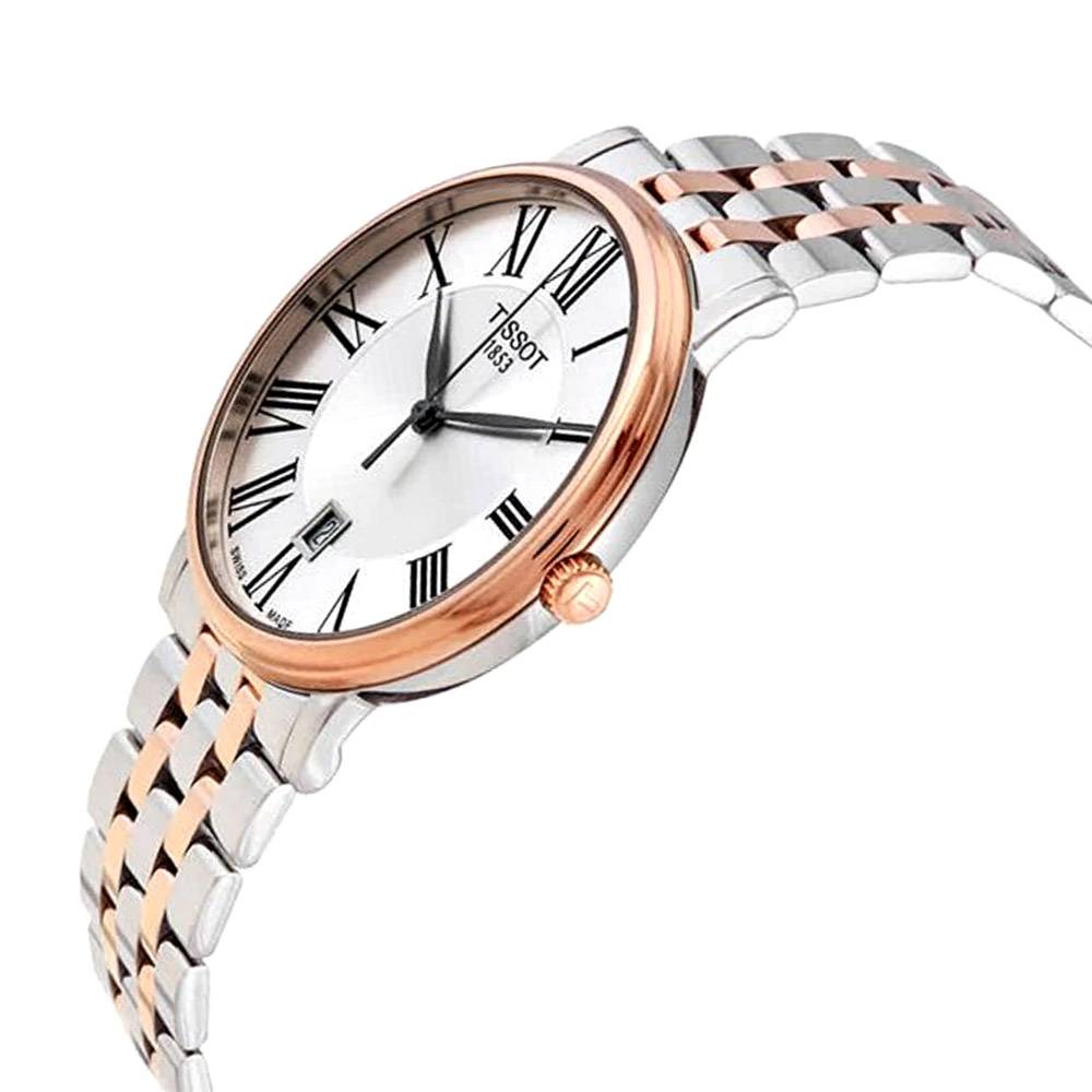 Tissot T Classic Carson Premium Silver Dial Two Tone Steel Strap Watch For Men - T122.410.22.033.00 Buy Now By Tissot