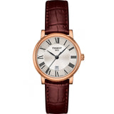 Tissot T Classic Carson Premium White Dial Brown Leather Strap Watch for Women - T122.207.36.033.00 Buy Now By Tissot