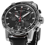Tissot Supersport Chrono Black Dial Black Leather Strap Watch for Men - T125.617.16.051.00 Buy Now By Tissot