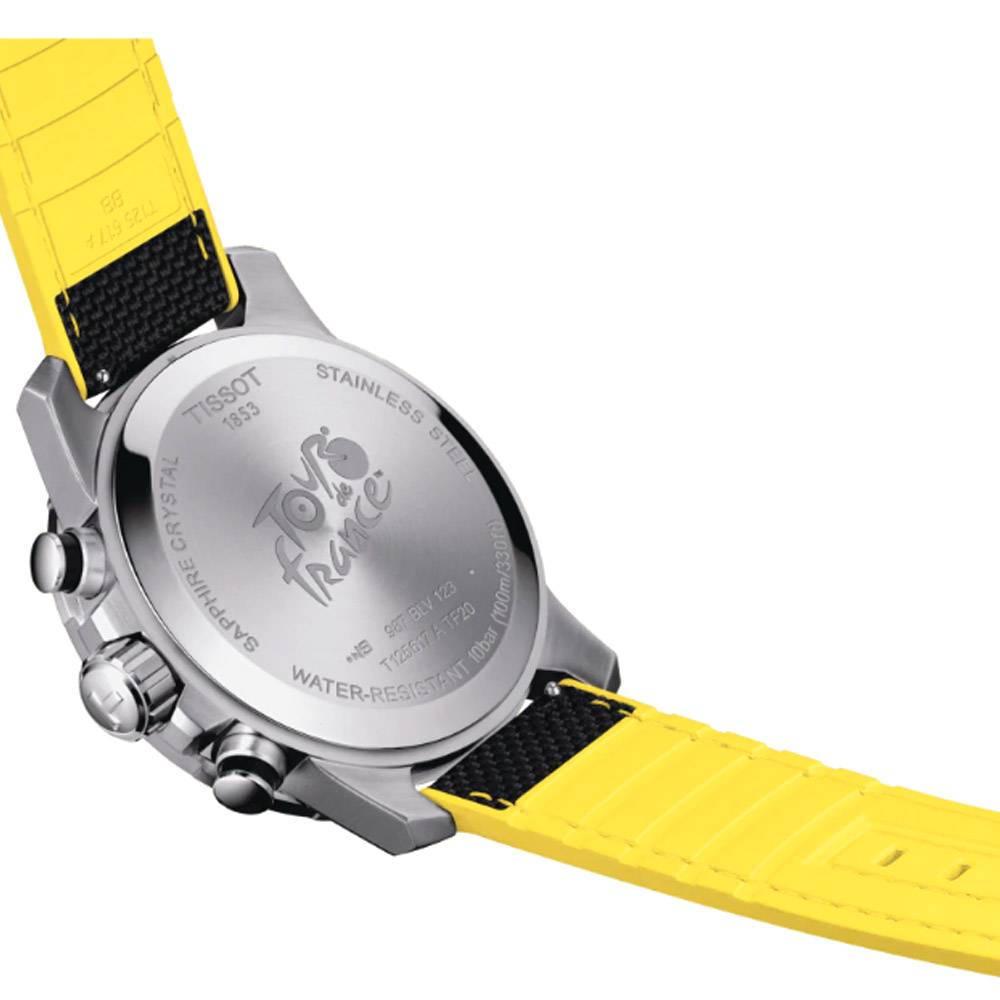 Tissot T Sport Supersport Chrono Tour De France Black Dial Black Nylon Strap Watch for Men - T125.617.17.051.00 Buy Now By Tissot