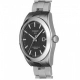 Tissot Gentleman Powermatic 80 Silicium Black Dial Silver Steel Strap Watch For Men - T127.407.11.051.00 Buy Now By Tissot