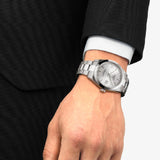 Tissot Gentleman Powermatic 80 Silicium Silver Dial Silver Steel Strap Watch For Men - T127.407.11.031.00 Buy Now By Tissot