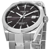 Tissot Gentleman Powermatic 80 Silicium Black Dial Silver Steel Strap Watch For Men - T127.407.11.061.01 Buy Now By Tissot