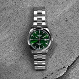 Tissot Gentleman Powermatic 80 Silicium Green Dial Silver Steel Strap Watch For Men - T127.407.11.091.01 Buy Now By Tissot
