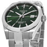 Tissot Gentleman Powermatic 80 Silicium Green Dial Silver Steel Strap Watch For Men - T127.407.11.091.01 Buy Now By Tissot