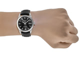 Tissot Gentleman Powermatic 80 Silicium Black Dial Black Leather Strap Watch For Men - T127.407.16.051.00 Buy Now By Tissot