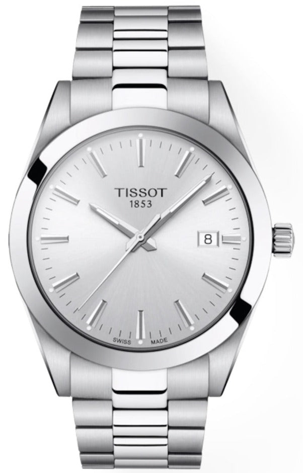 Tissot Gentleman Silver Dial Silver Steel Strap Watch For Men - T127.410.11.031.00 Buy Now By Tissot