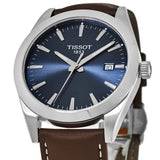 Tissot Gentleman Blue Dial Brown Leather Strap Watch For Men - T127.410.16.041.00 Buy Now By Tissot