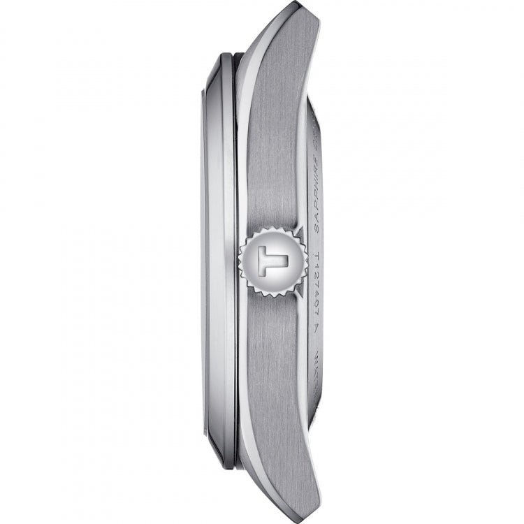 Tissot Gentleman Powermatic 80 Silicium Black Dial Silver Steel Strap Watch For Men - T127.407.11.061.01 Buy Now By Tissot