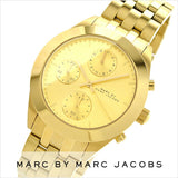 Marc Jacobs Peeker Chronograph Gold Dial Gold Steel Strap Watch for Women - MBM3393 Buy Now By Marc Jacobs