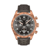 Tissot T Sport PRS 516 Chronograph Grey Dial Grey Leather Strap Watch for Men - T131.617.36.082.00 Buy Now By Tissot