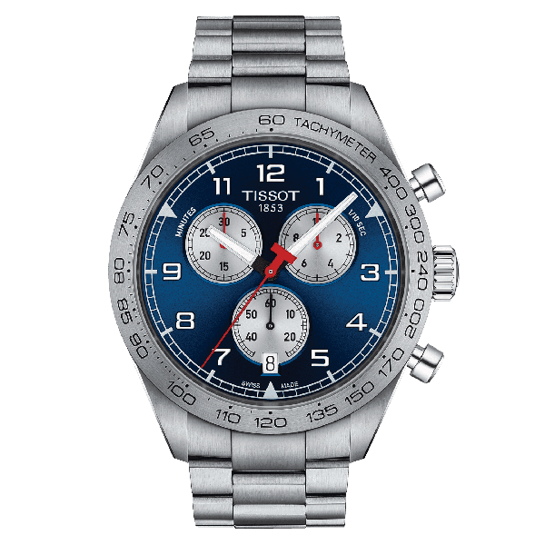 Tissot PRS 516 Chronograph Blue Dial Blue Steel Strap Watch for Men - T131.617.11.042.00 Buy Now By Tissot