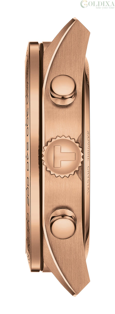 Tissot T Sport PRS 516 Chronograph Grey Dial Grey Leather Strap Watch for Men - T131.617.36.082.00 Buy Now By Tissot