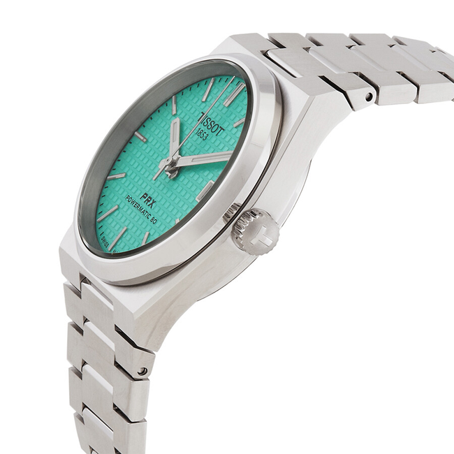 Tissot PRX Powermatic 80 Light Green Dial Silver Steel Strap Watch for Men - T137.207.11.091.01 Buy Now By Tissot
