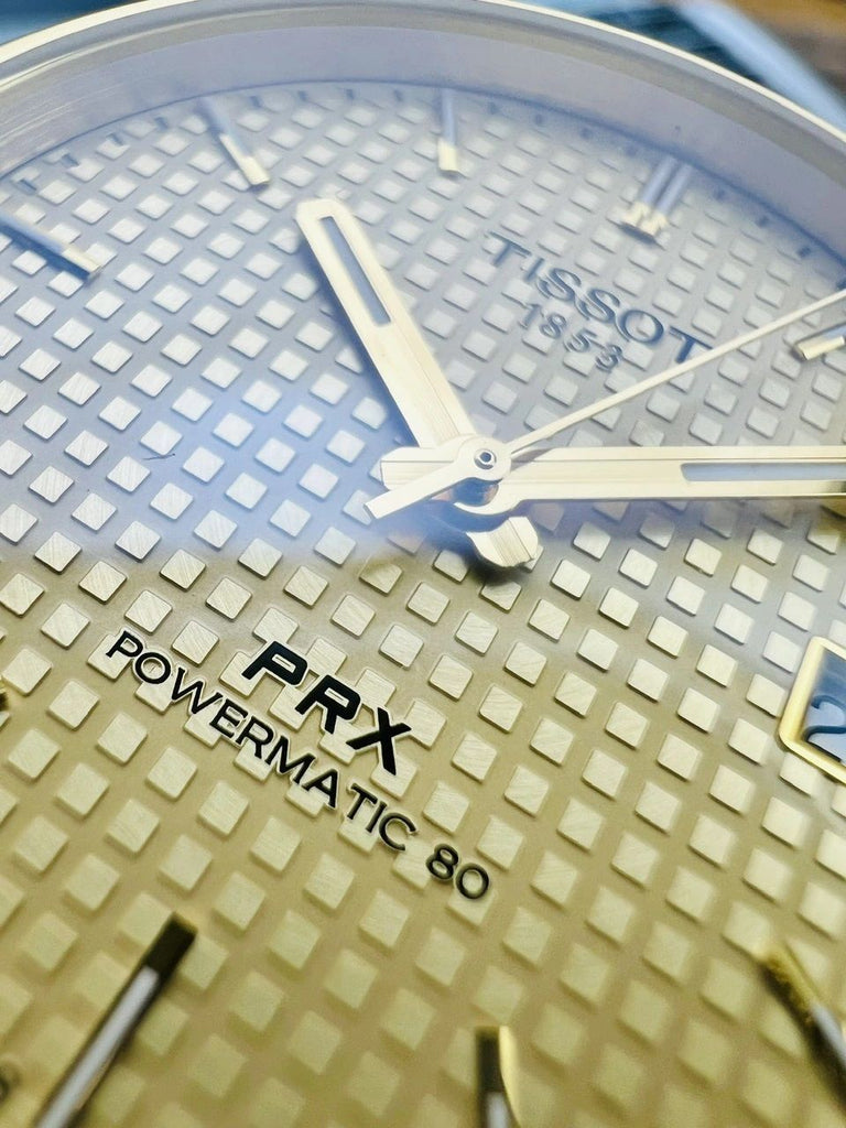 Tissot PRX Powermatic 80 Gold Dial Gold Steel Strap Watch for Men - T137.207.33.021.00 Buy Now By Tissot