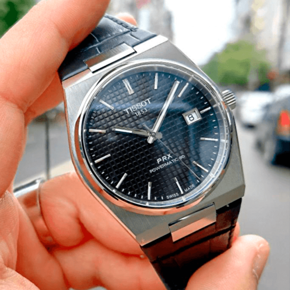 Tissot PRX Powermatic 80 Blue Dial Blue Leather Strap Watch for Men - T137.407.16.041.00 Buy Now By Tissot