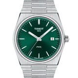 Tissot PRX Green Dial Silver Steel Strap Watch For Men - T137.410.11.091.00 Buy Now By Tissot
