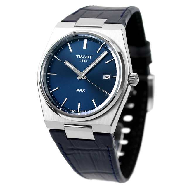 Tissot PRX Blue Dial Blue Leather Strap Watch for Men - T137.410.16.041.00 Buy Now By Tissot