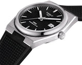 Tissot PRX Powermatic 80 Black Dial Black Rubber Strap Watch for Men - T137.407.17.051.00 Buy Now By Tissot
