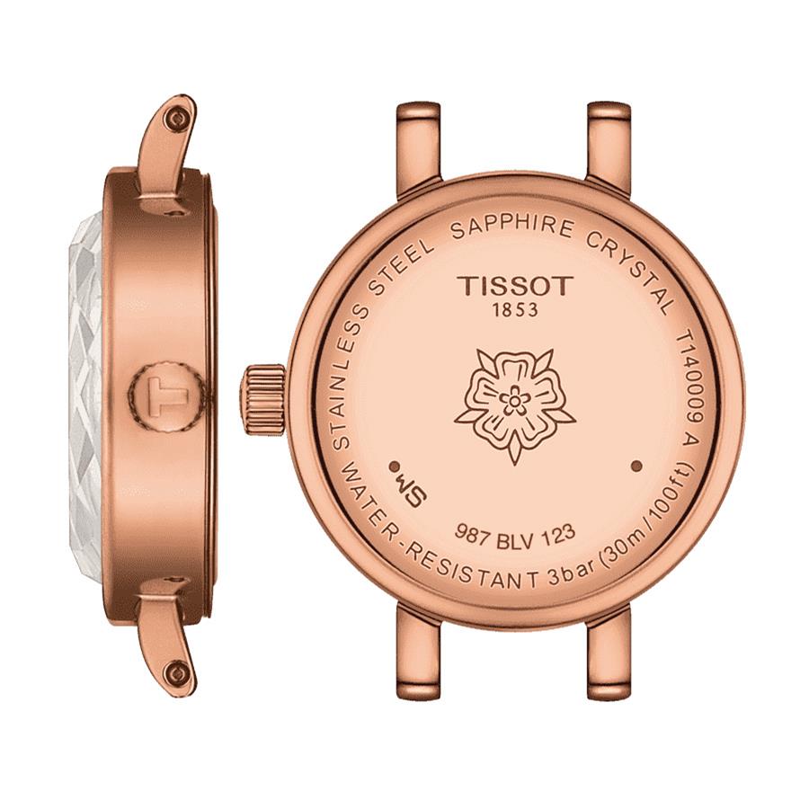 Tissot Lovely Mother of Pearl Dial Rose Gold Steel Strap Watch for Women - T140.009.33.111.00 Buy Now By Tissot