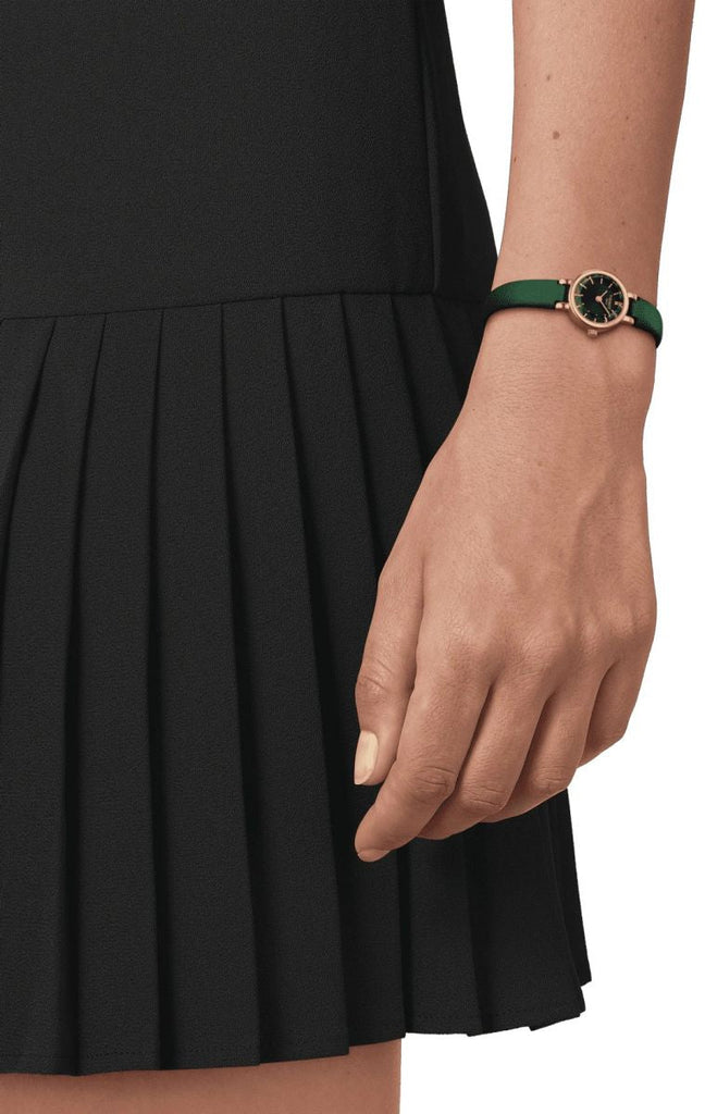 Tissot Lovely Round Green Mother of Pearl Dial Green Leather Strap Watch for Women - T140.009.36.091.00 Buy Now By Tissot