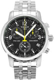 Tissot T Sport PRC200 Chronograph Black Dial Silver Steel Strap Watch for Men - T17.1.586.52 Buy Now By Tissot