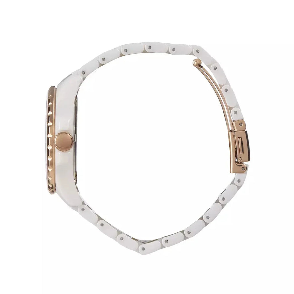 Fossil FB-01 Analog White Dial White Ceramic Strap Watch for Women - CE1107 Buy Now By Fossil