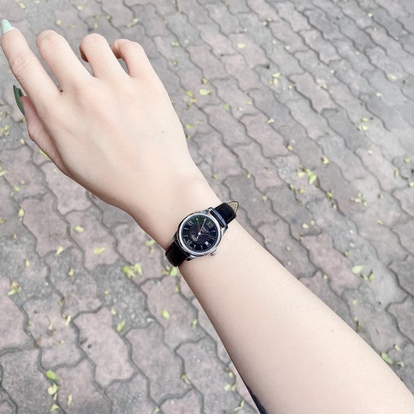 Tissot Le Locle Automatic Lady Black Dial Black Leather Strap Watch for Women - T41.1.123.57 Buy Now By Tissot