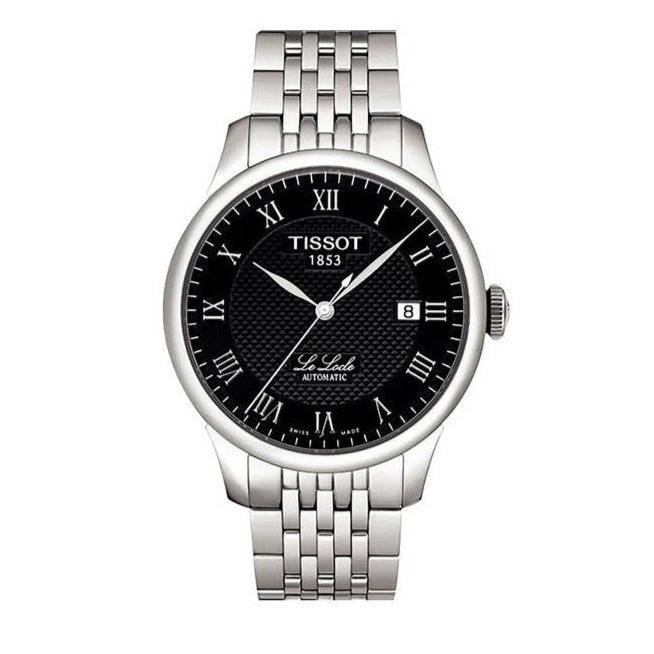 Tissot Le Locle Automatic Black Dial Silver Steel Strap Watch For Men - T41.1.483.53 Buy Now By Tissot