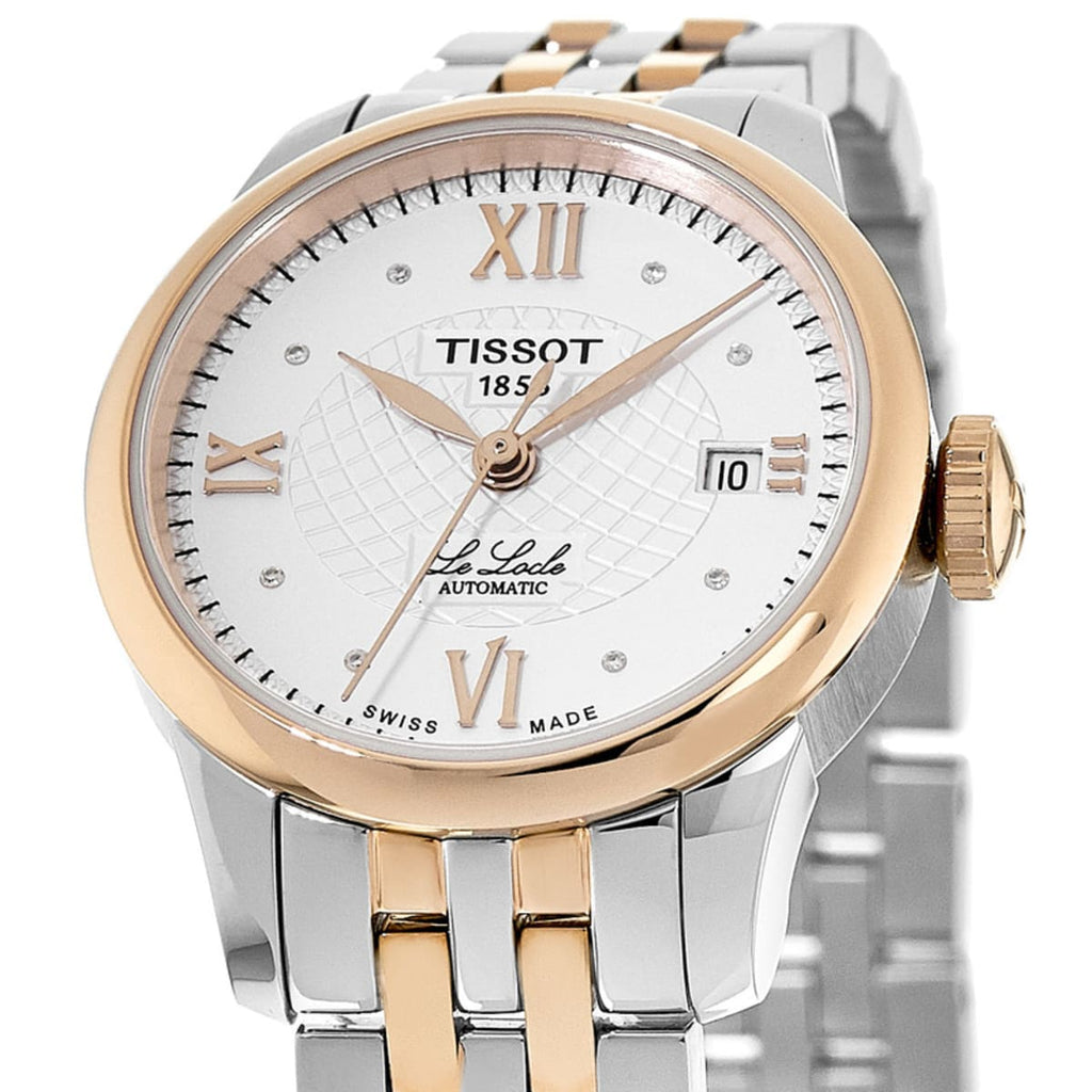 Tissot Le Locle Automatic Lady Silver Dial Two Tone Steel Strap Watch For Women - T41.2.183.16 Buy Now By Tissot