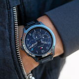 Tommy Hilfiger Asher Chronograph Blue Dial Blue Steel Strap Watch For Men - 1791853 Buy Now By Tommy Hilfiger